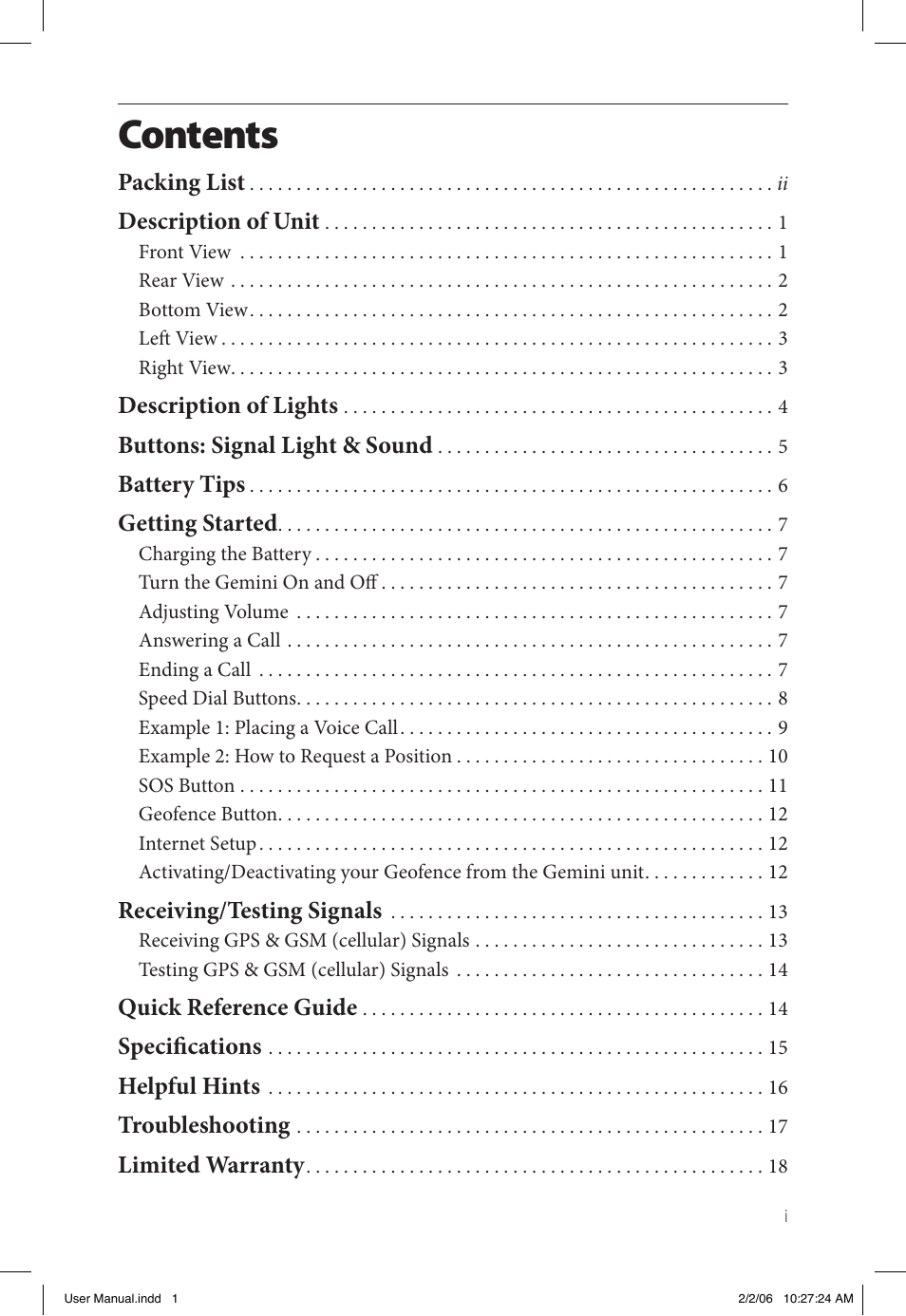 Gemini Industries Gemtek PT300 User Manual | Page 3 / 24