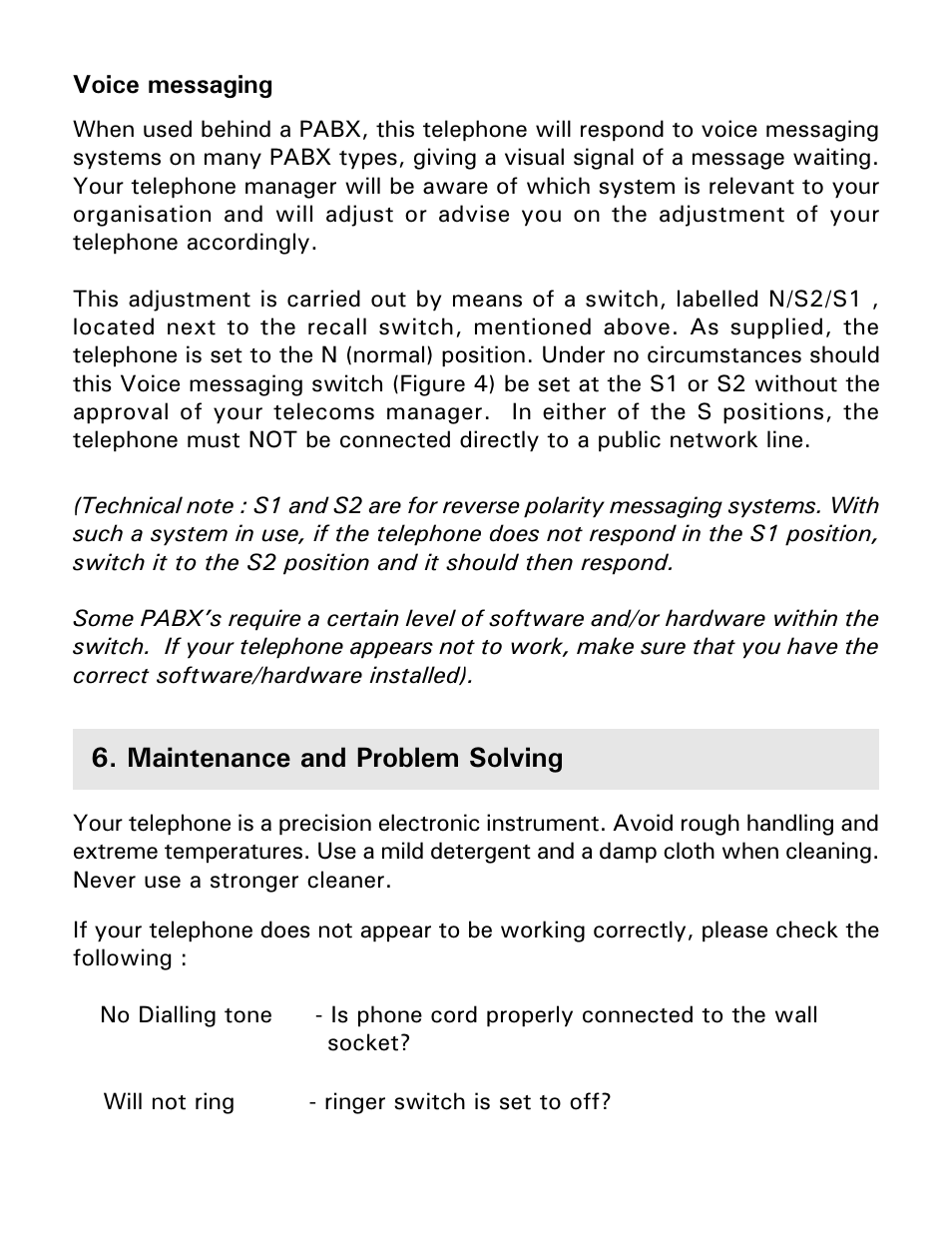 Maintenance and problem solving | Gemini Industries Gemini Basic User Manual | Page 10 / 12