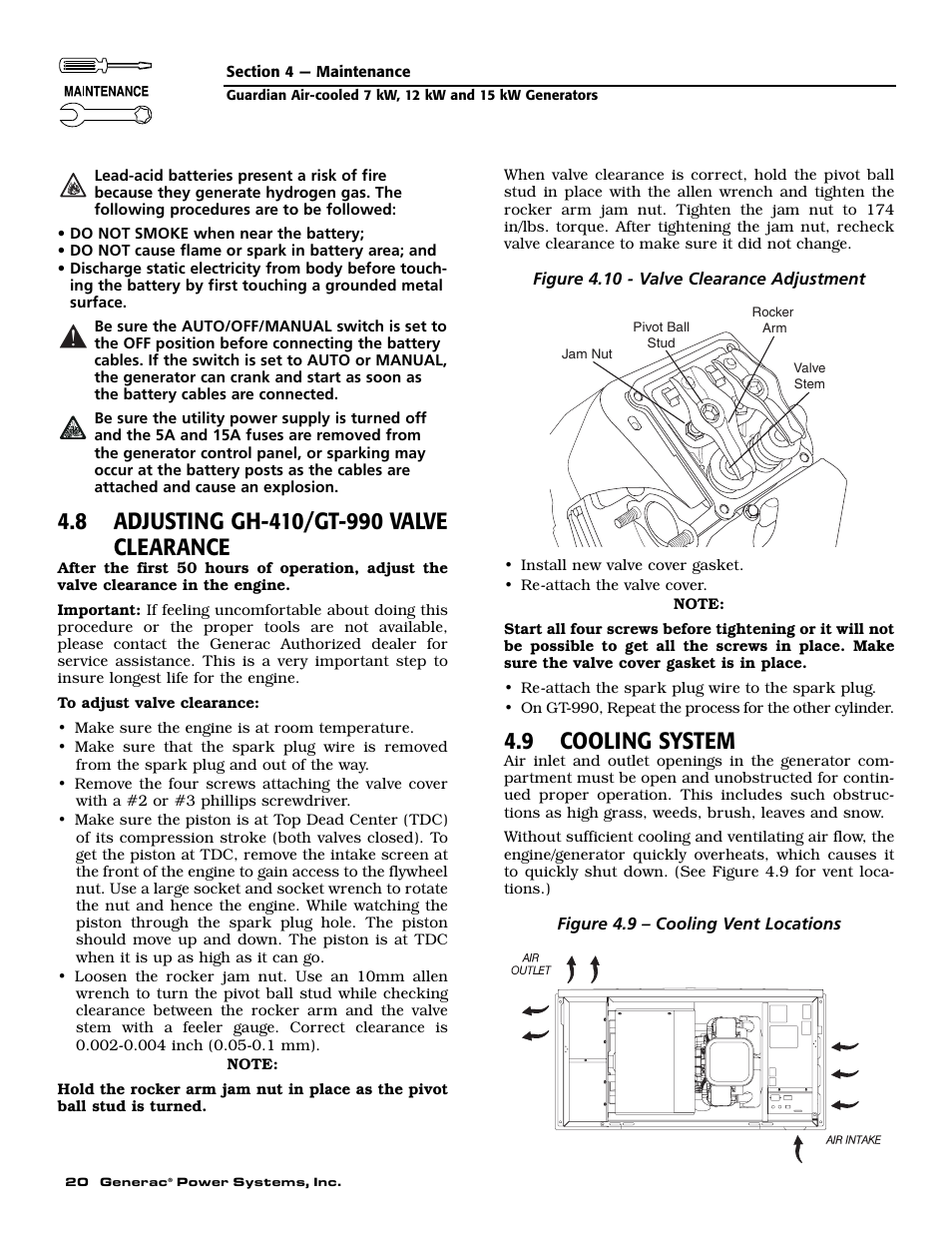 9 cooling system | Guardian Technologies 04390-2 User Manual | Page 22 / 60