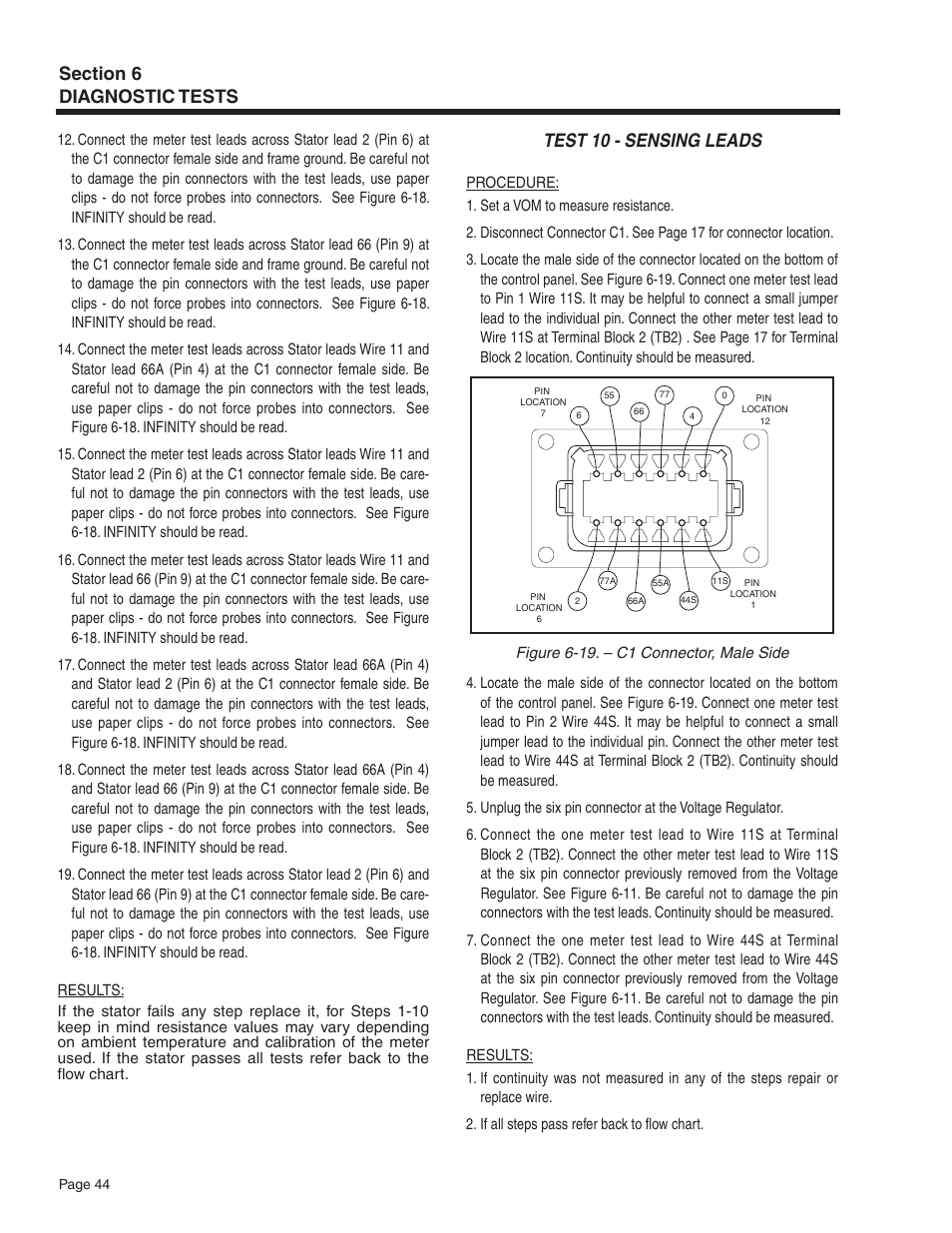 Test 10 - sensing leads | Guardian Technologies 5209 User Manual | Page 46 / 90