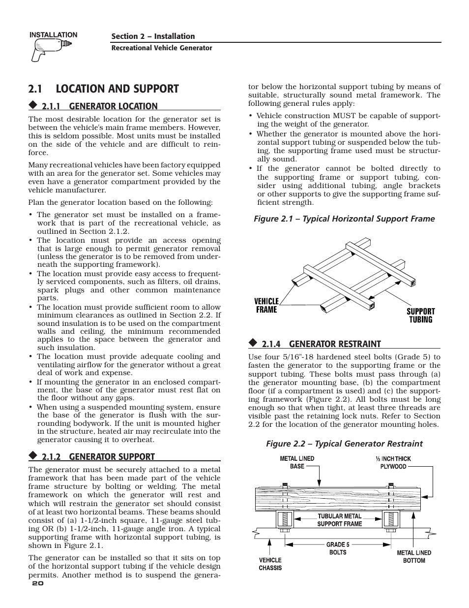 1 location and support | Guardian Technologies QUIETPACT 40LP 004701-0 User Manual | Page 22 / 52