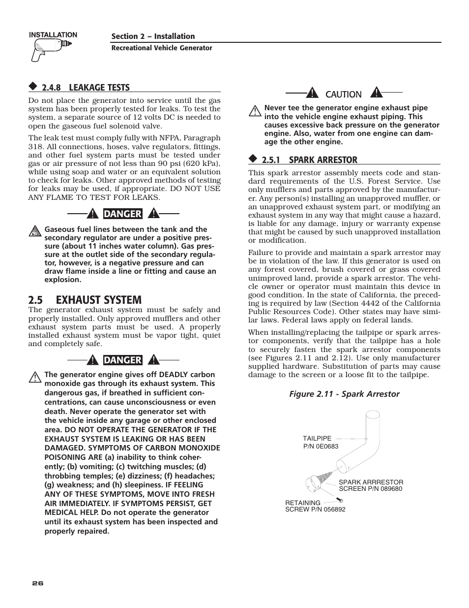 5 exhaust system | Guardian Technologies QUIETPACT 40LP 004701-0 User Manual | Page 28 / 52