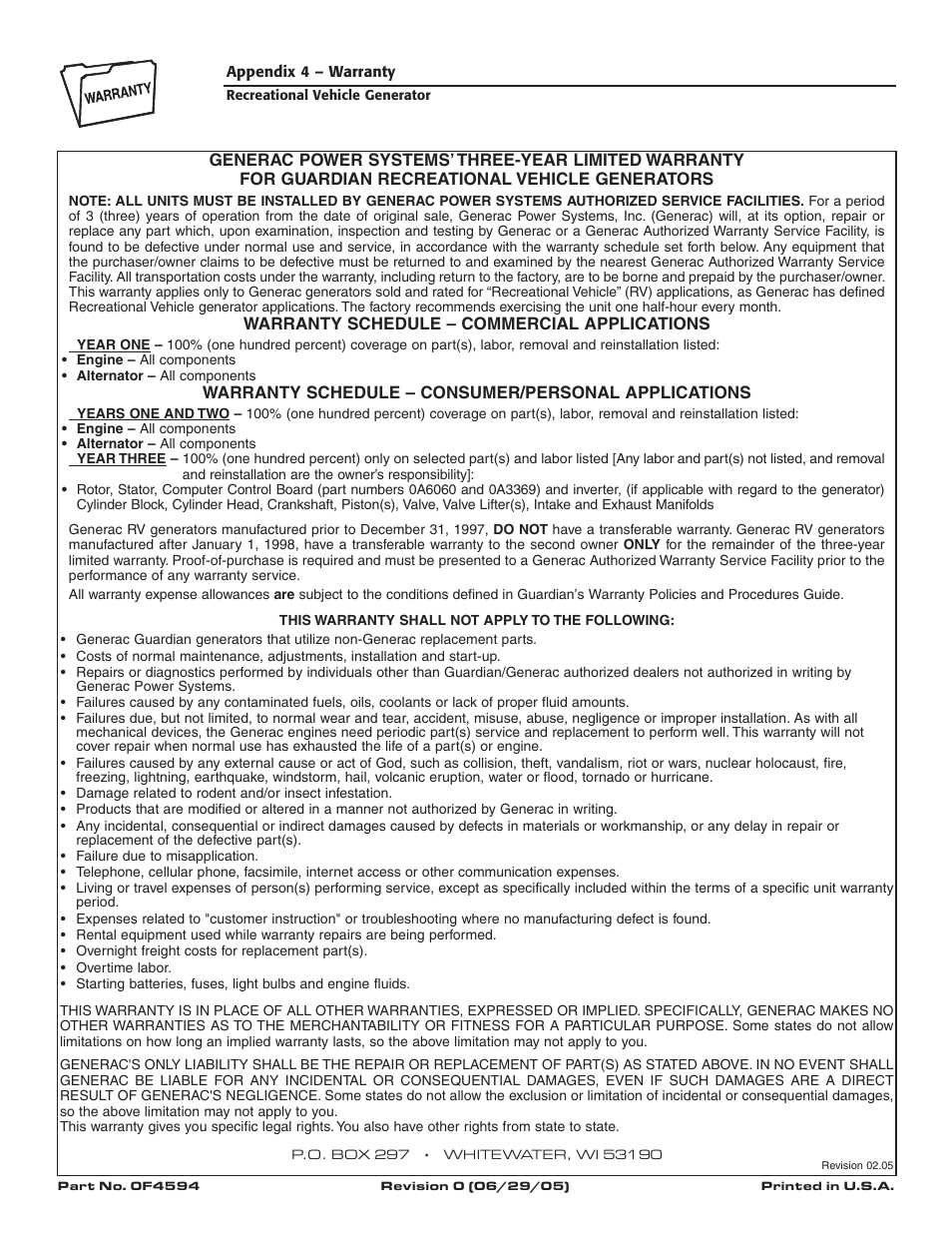 Guardian Technologies QUIETPACT 40LP 004701-0 User Manual | Page 52 / 52