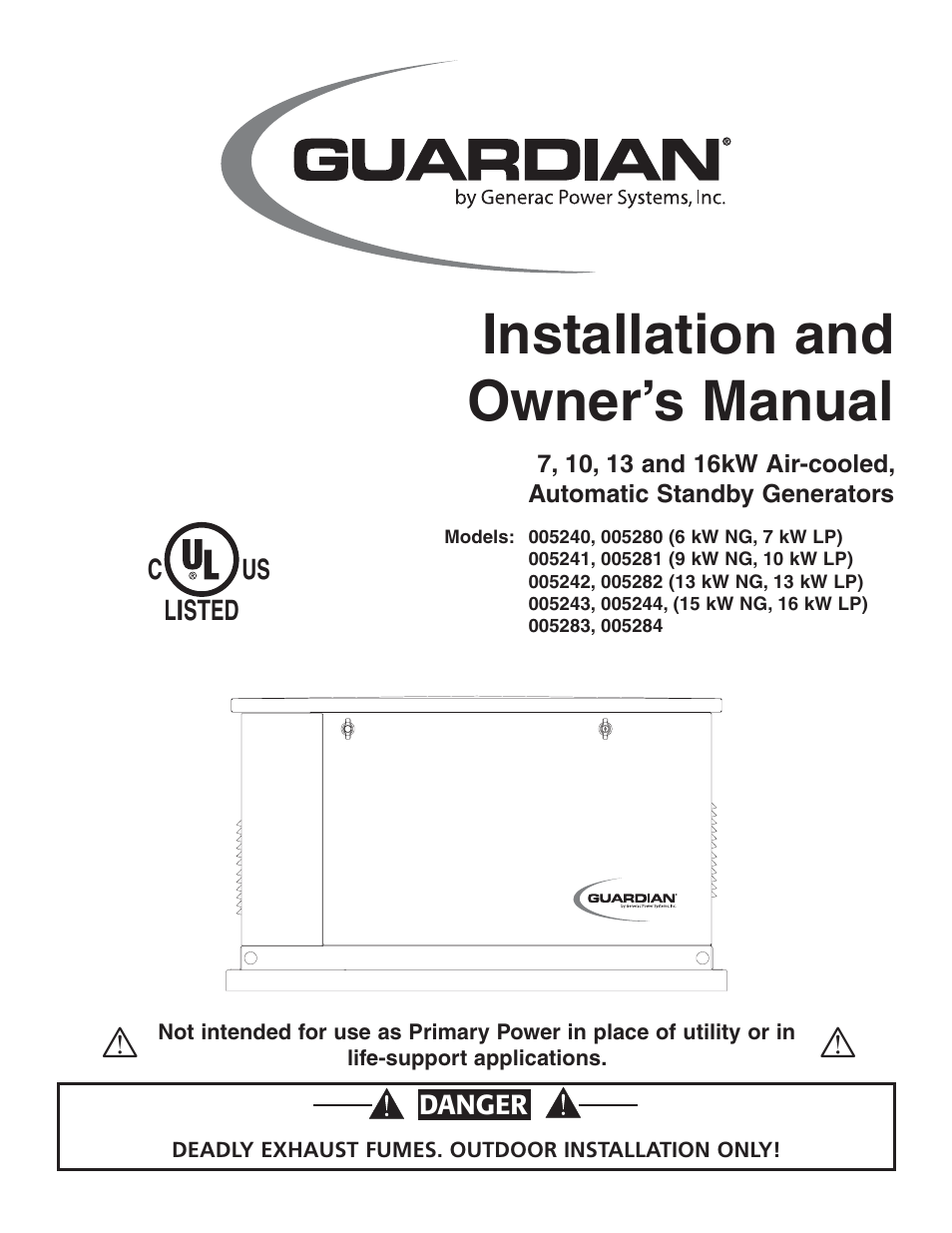 Guardian Technologies 005282 User Manual | 72 pages