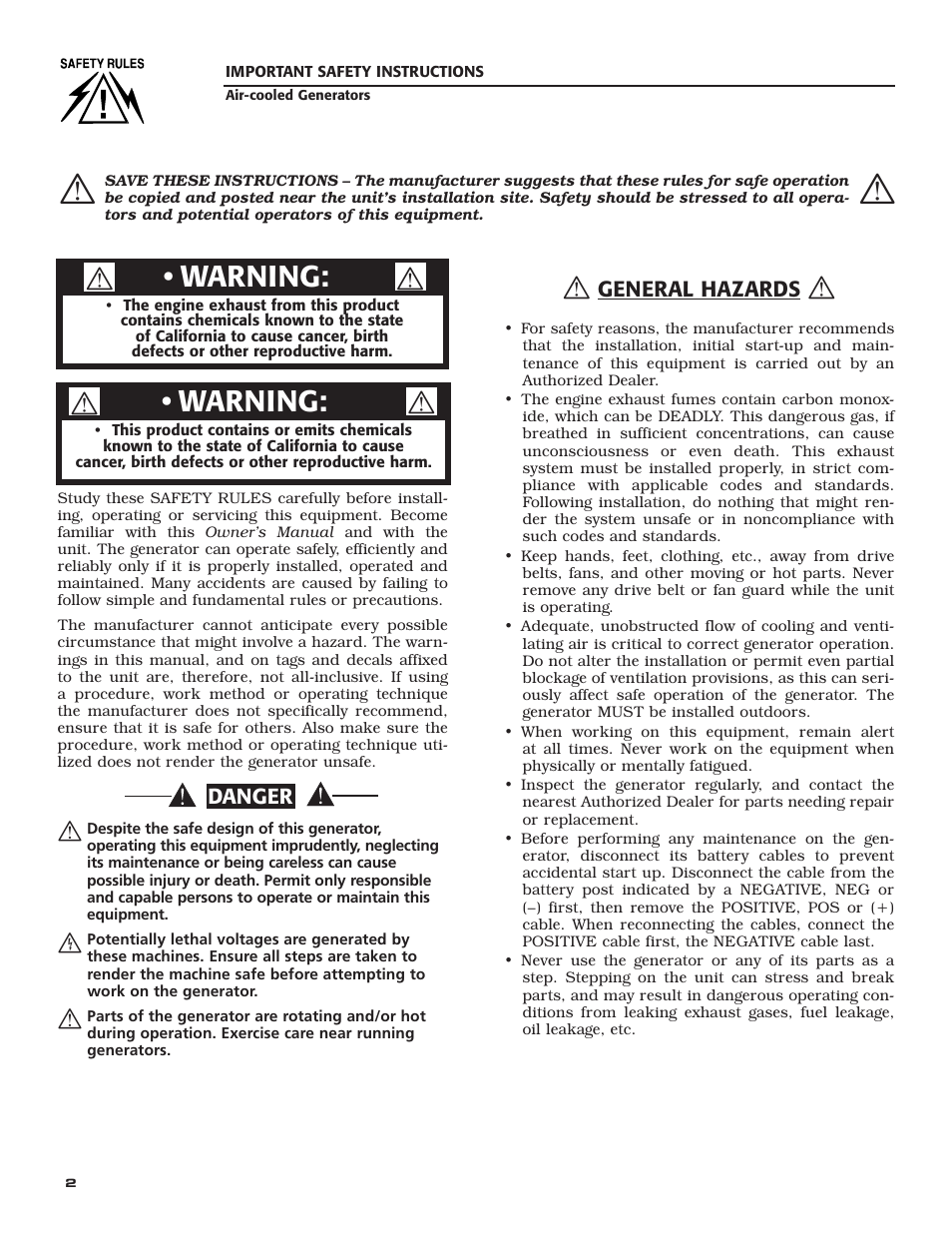 Warning | Guardian Technologies 005282 User Manual | Page 4 / 72