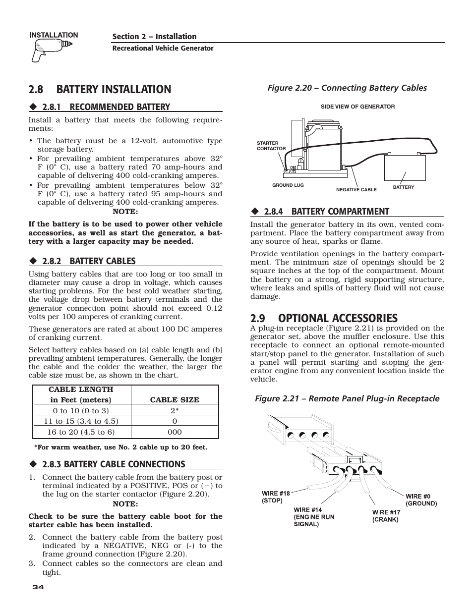 8 battery installation, 9 optional accessories | Guardian Technologies 02010-2 User Manual | Page 36 / 56