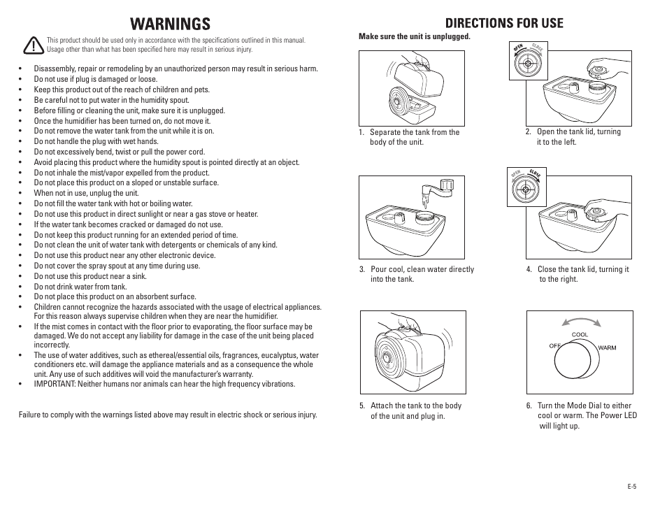 Guardian Technologies PUREGUARDIAN H4500 User Manual | Page 3 / 18