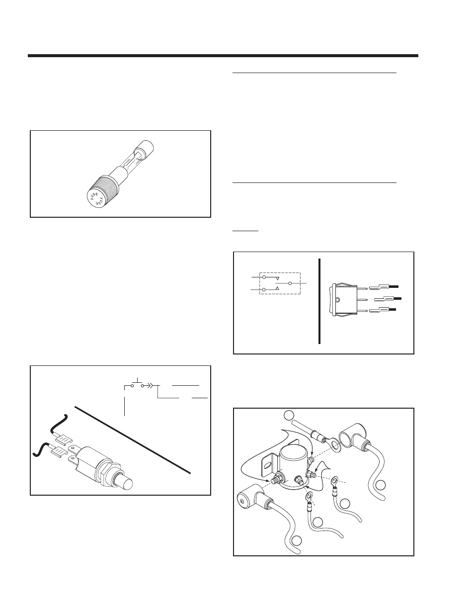 14 amp fuse, Preheat switch, Start/stop switch | Starter contactor & motor | Guardian Technologies 4270 User Manual | Page 28 / 100