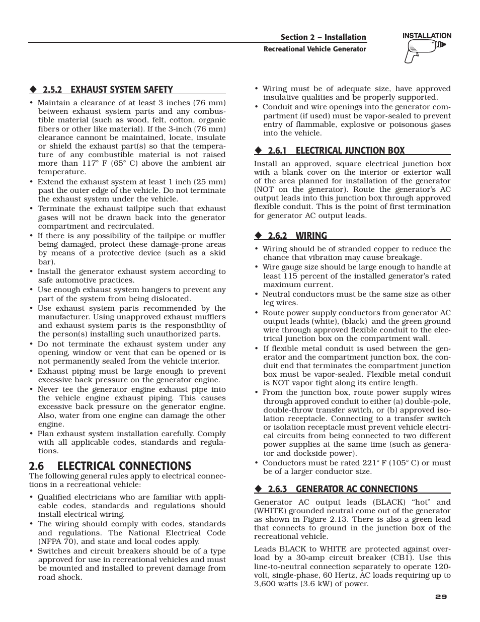 6 electrical connections | Guardian Technologies 004708-0 User Manual | Page 31 / 52