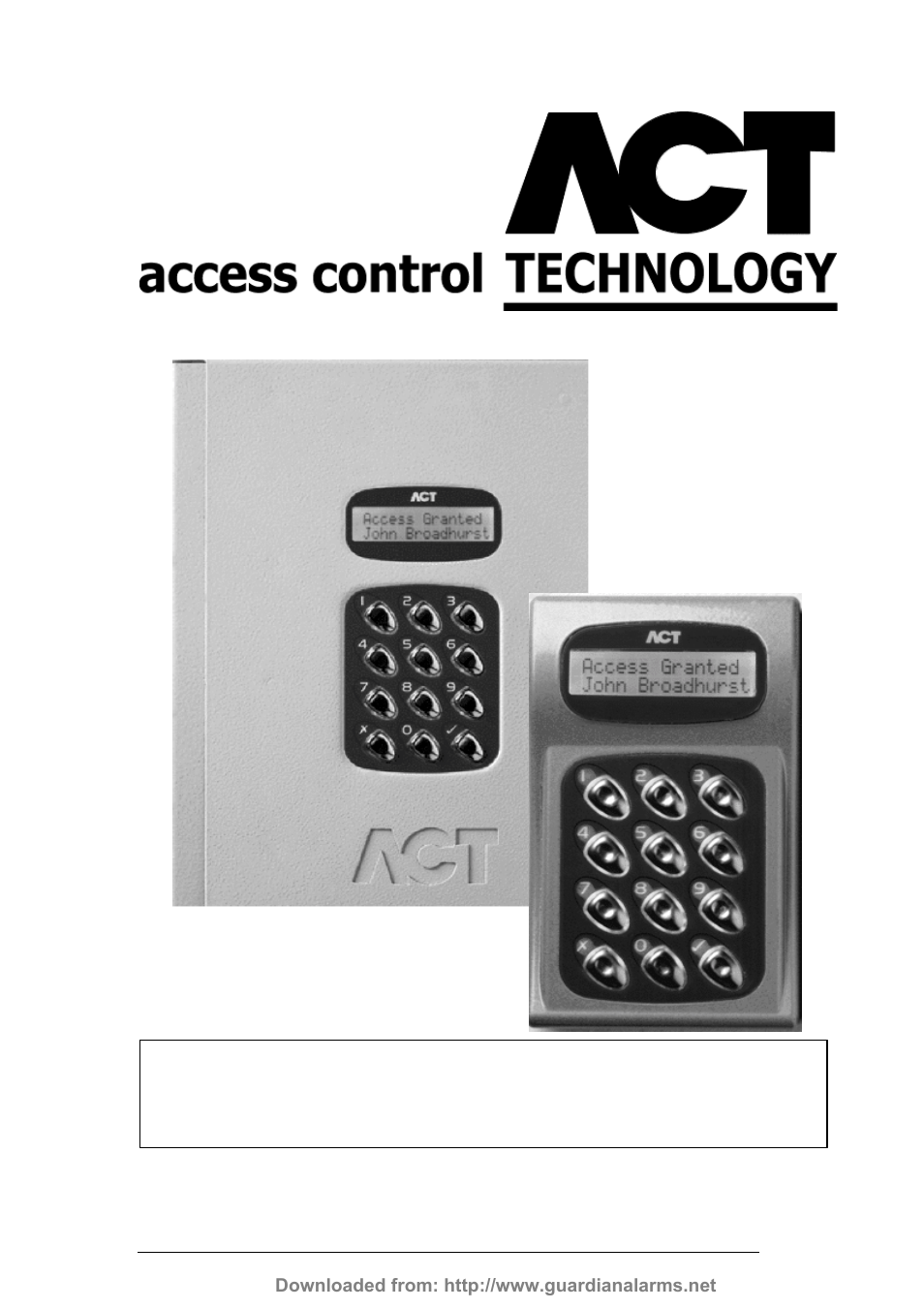 Guardian Technologies ACT1000 User Manual | 35 pages