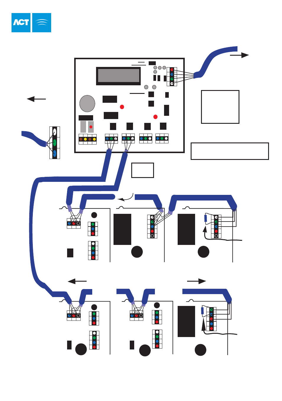 Act 4-line network wiring, Rs485 | Guardian Technologies ACT1000 User Manual | Page 31 / 35