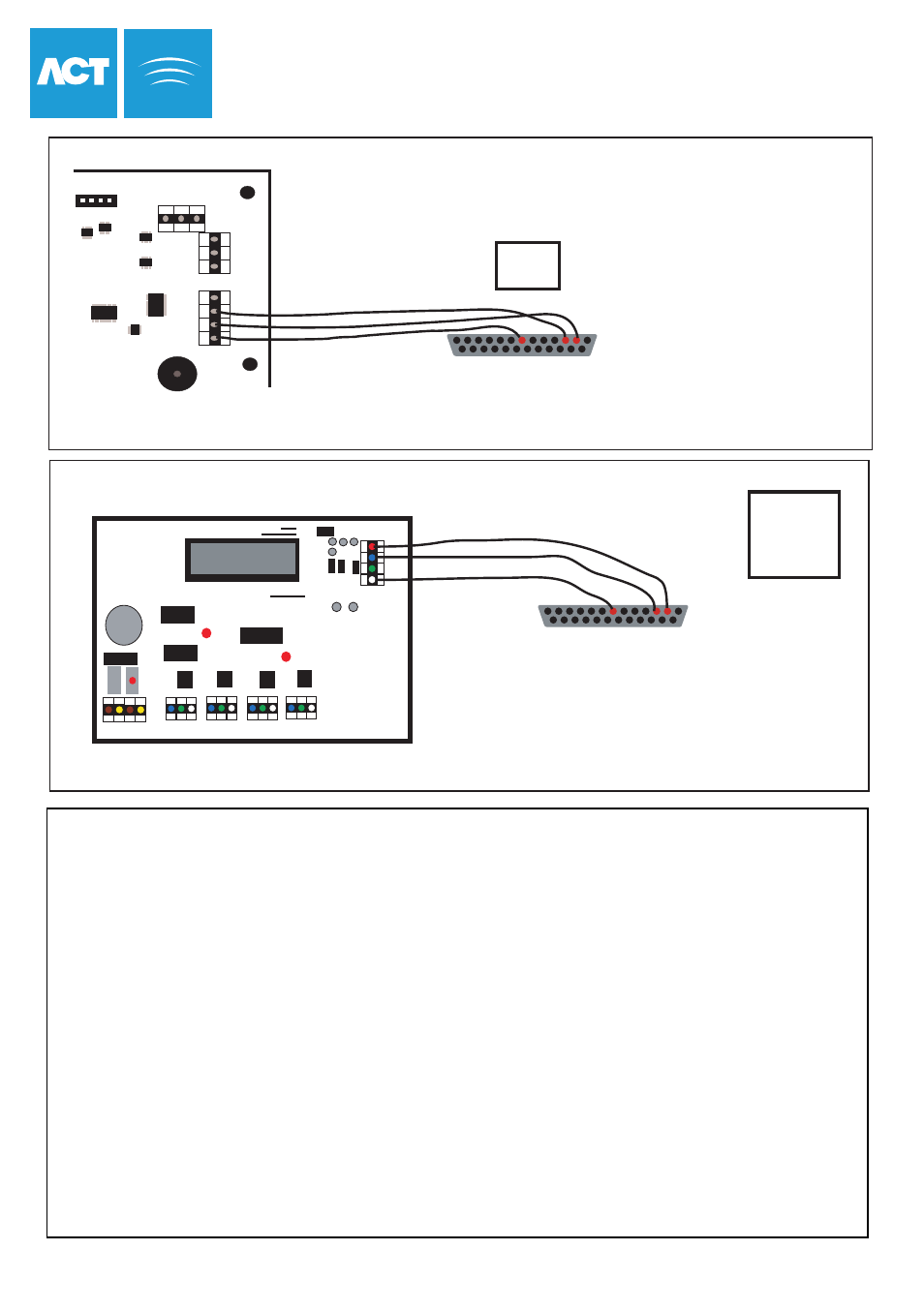Act modem configuration, Direct connection from modem to controller, Modem connection for act network | Page 30 of 32 | Guardian Technologies ACT1000 User Manual | Page 33 / 35