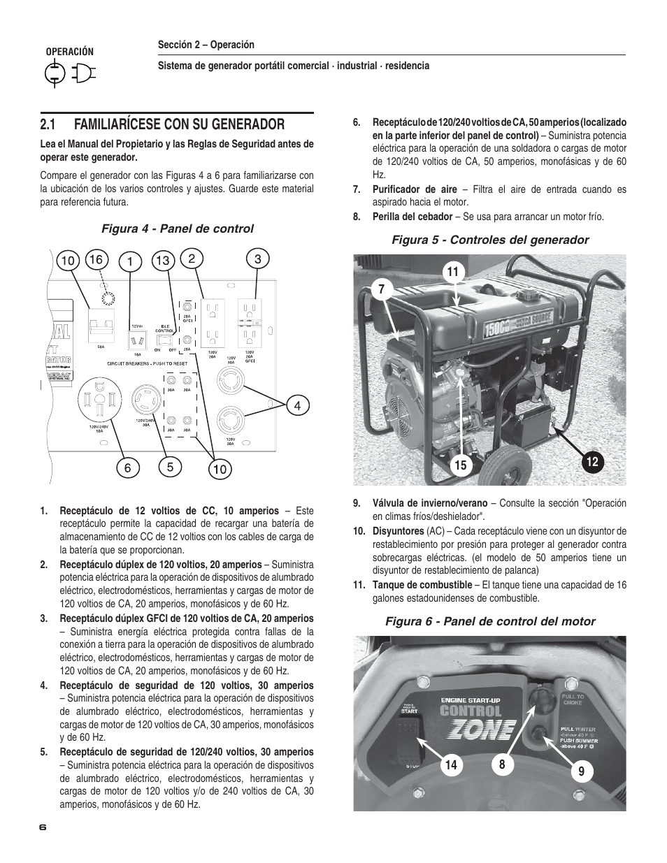 1 familiarícese con su generador | Guardian Technologies 004582-2 User Manual | Page 44 / 64