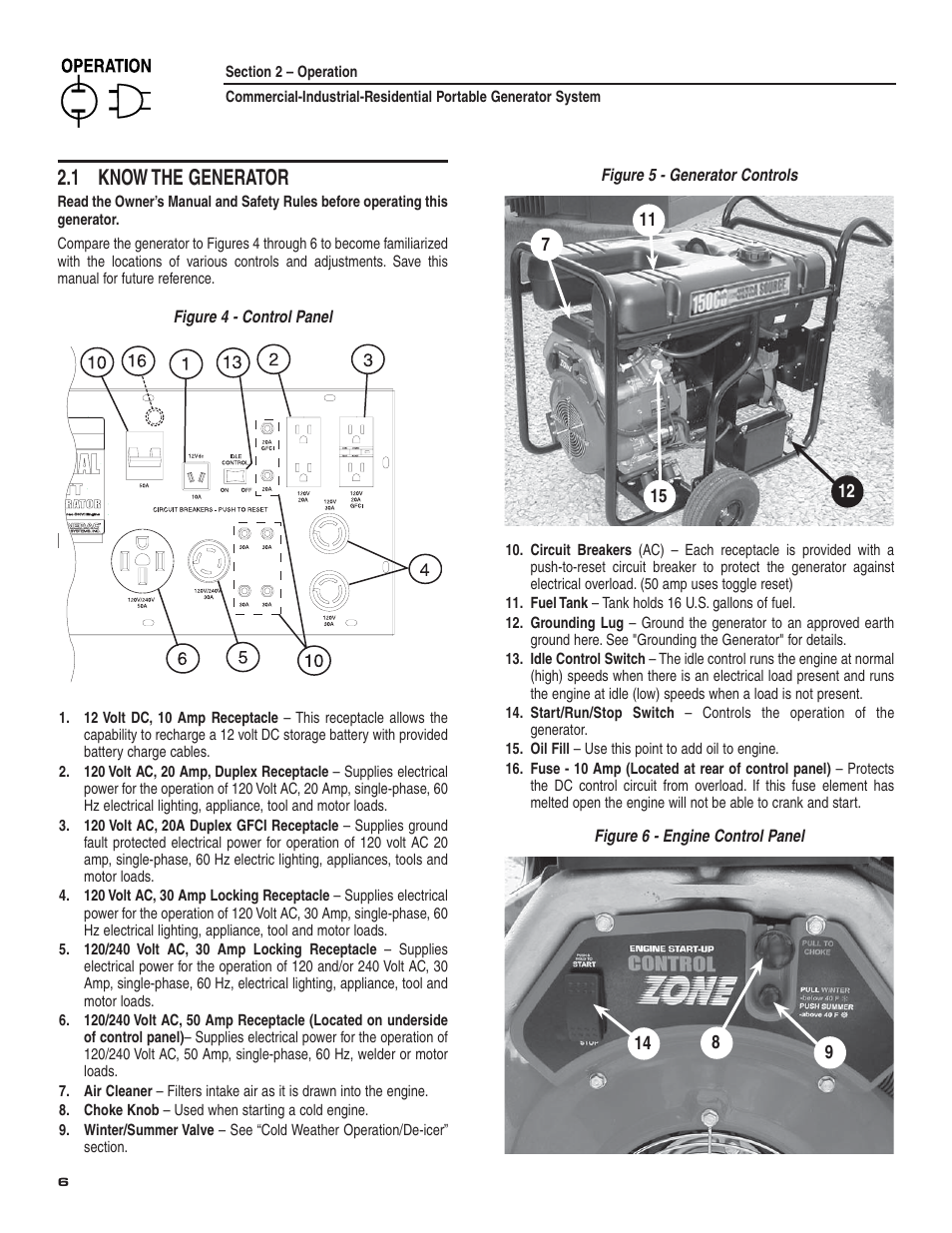 1 know the generator | Guardian Technologies 004582-2 User Manual | Page 8 / 64