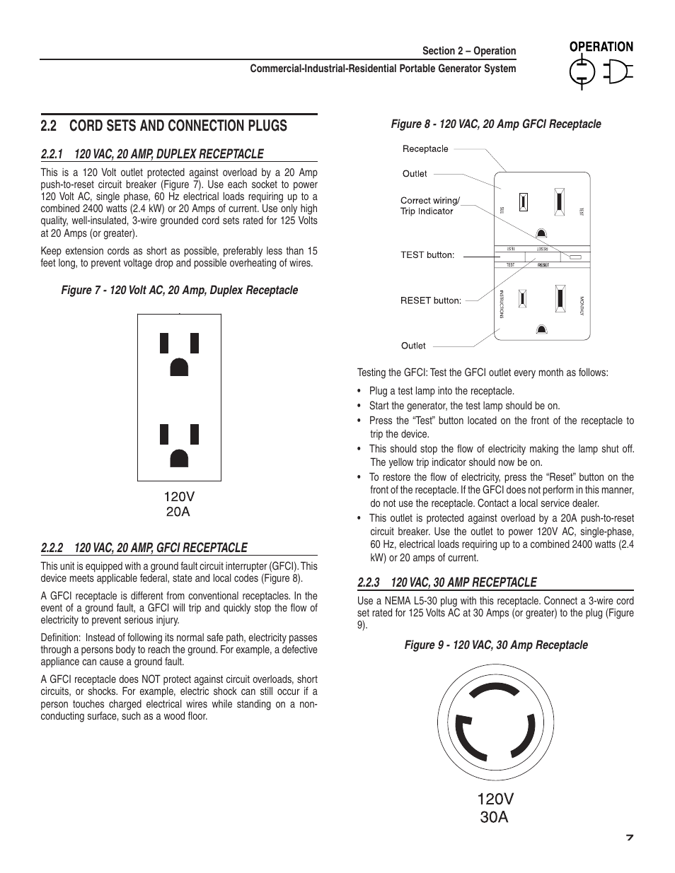 2 cord sets and connection plugs | Guardian Technologies 004582-2 User Manual | Page 9 / 64