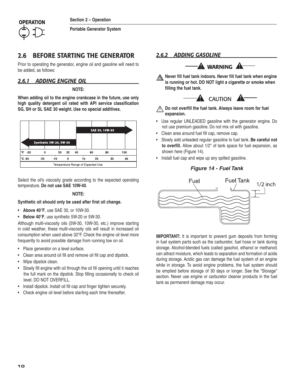 6 before starting the generator | Guardian Technologies 004583-0 User Manual | Page 12 / 80