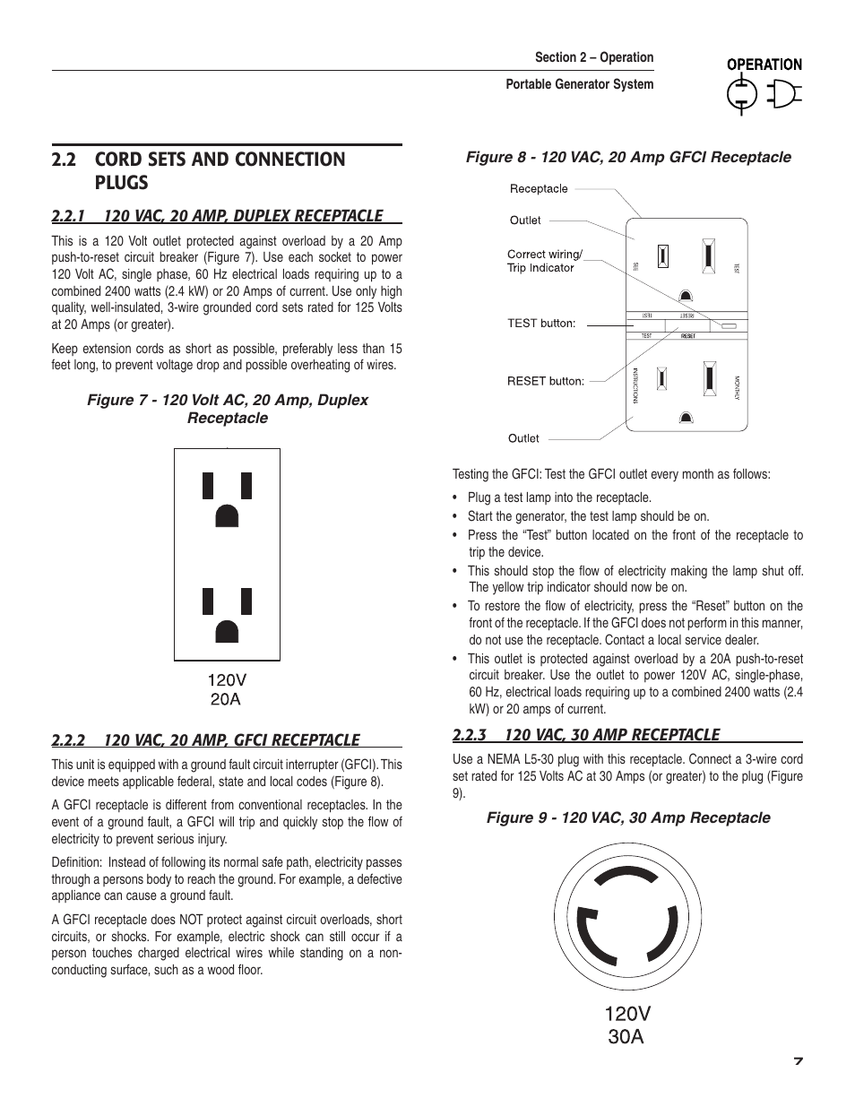 2 cord sets and connection plugs | Guardian Technologies 004583-0 User Manual | Page 9 / 80