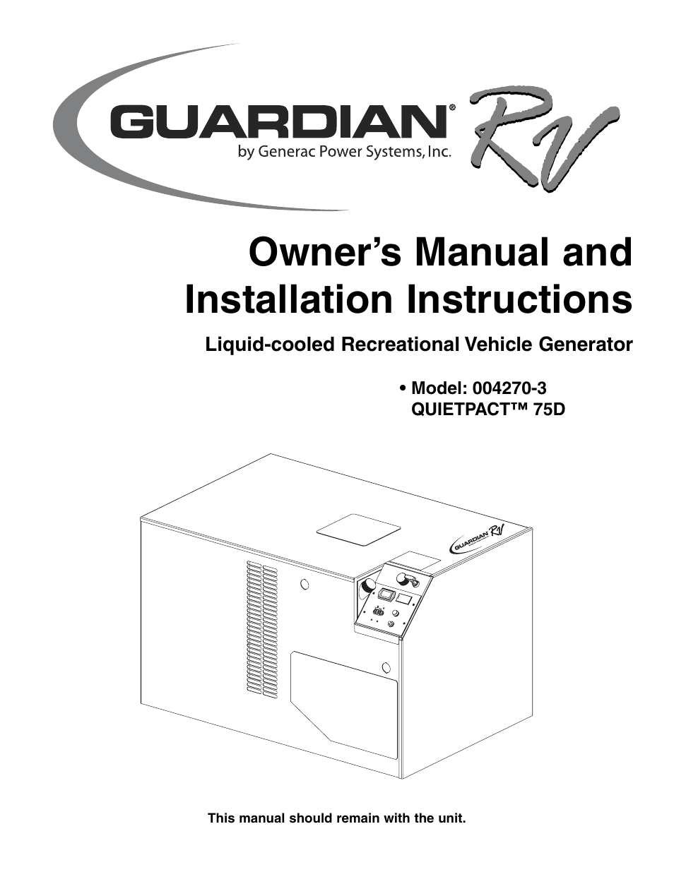 Guardian Technologies 004270-3 User Manual | 68 pages