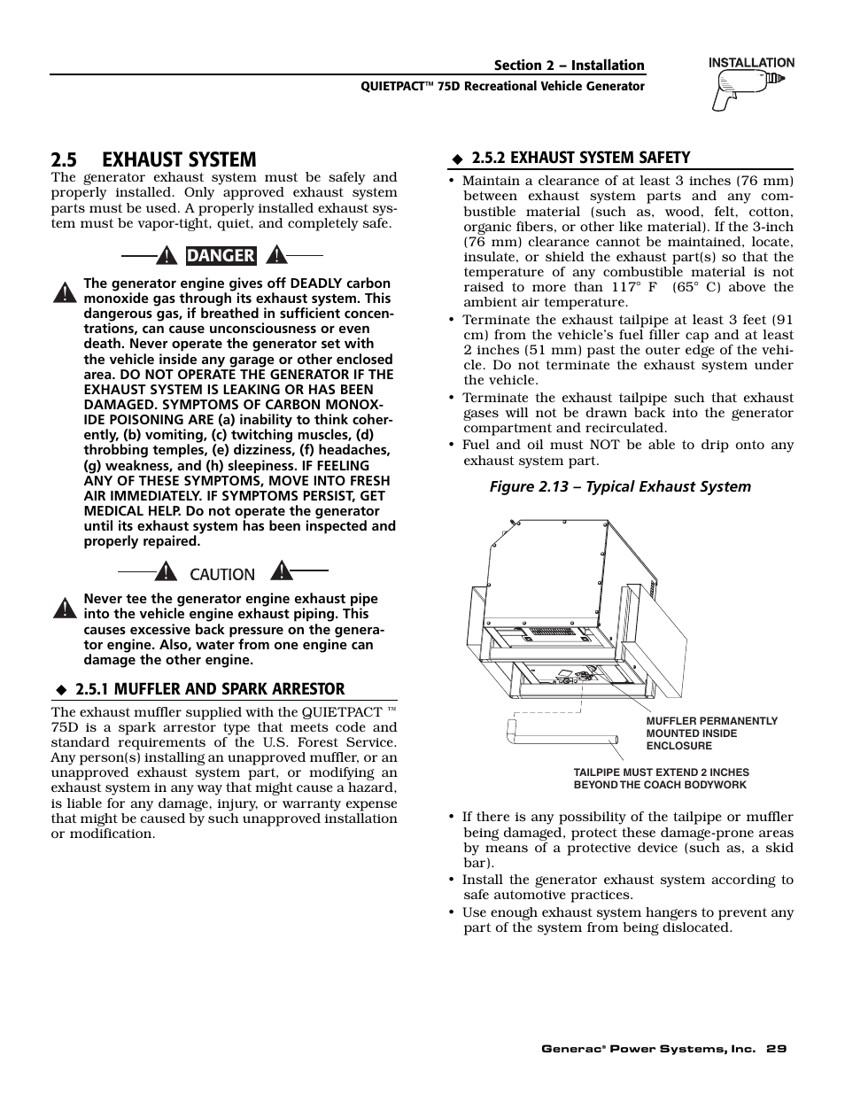 5 exhaust system | Guardian Technologies 004270-3 User Manual | Page 31 / 68