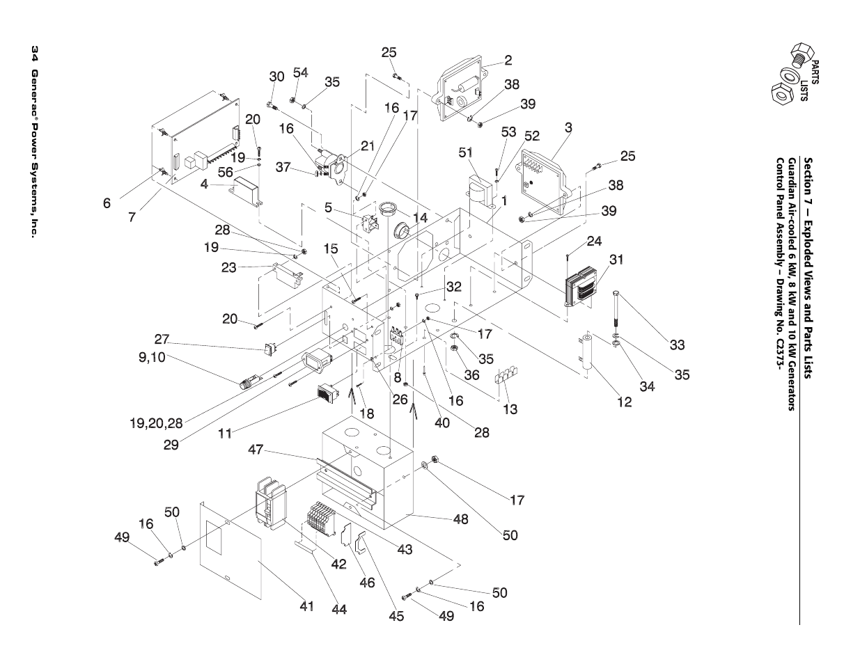 Control panel assembly | Guardian Technologies C2369 User Manual | Page 11 / 22