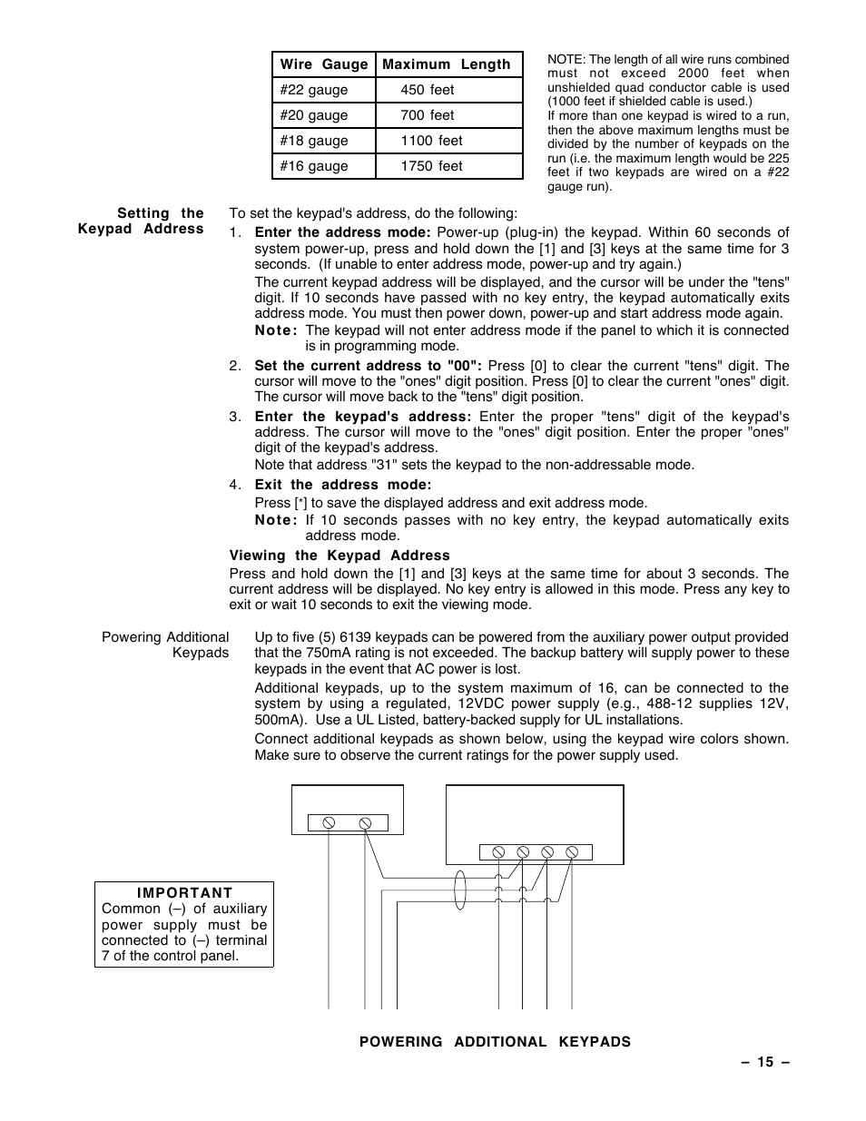 Guardian Technologies Ademco VISTA-40 User Manual | Page 15 / 122