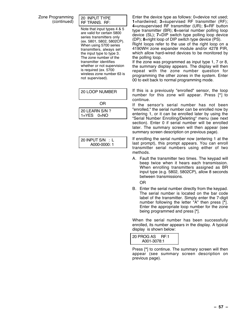 Guardian Technologies Ademco VISTA-40 User Manual | Page 57 / 122