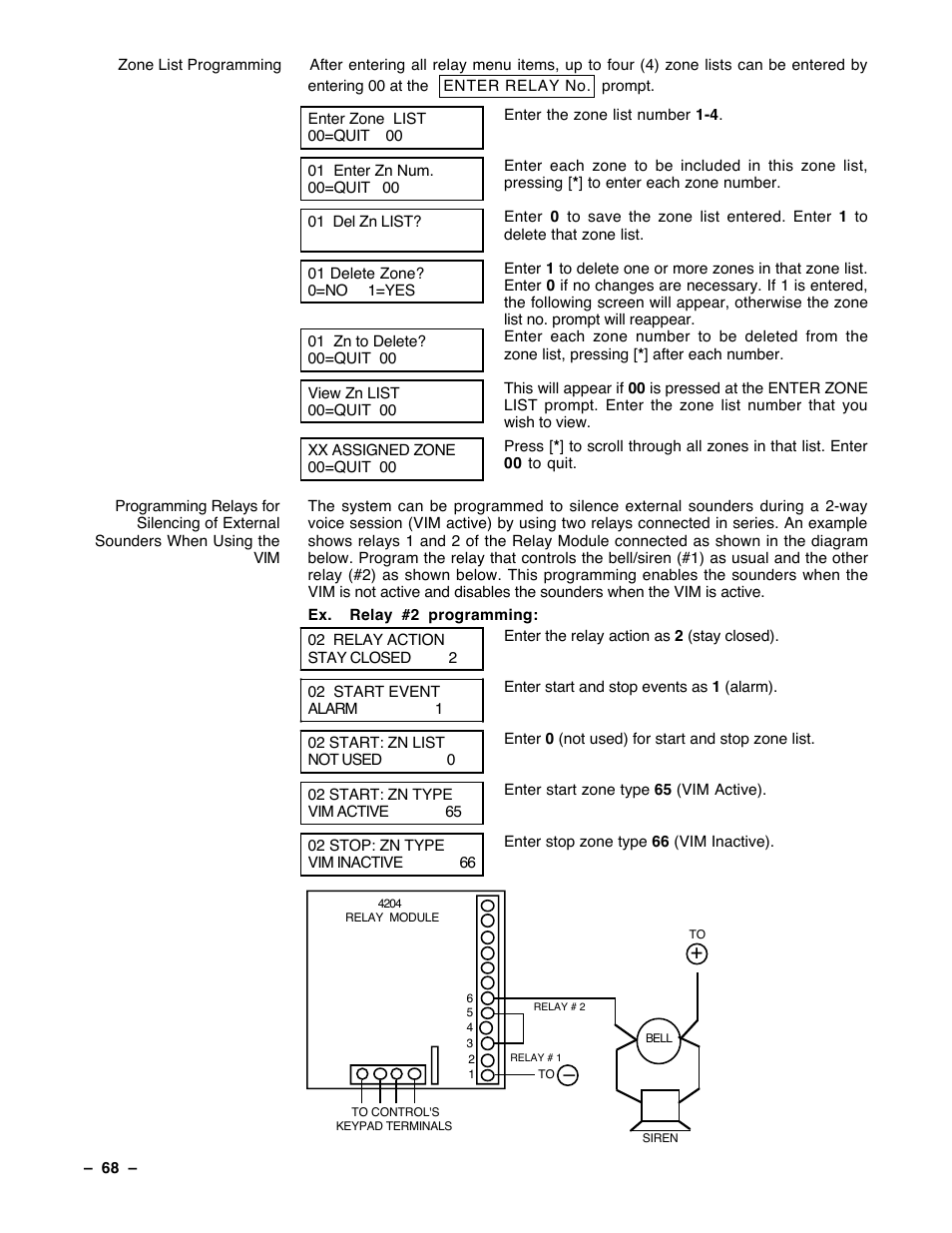 Guardian Technologies Ademco VISTA-40 User Manual | Page 68 / 122