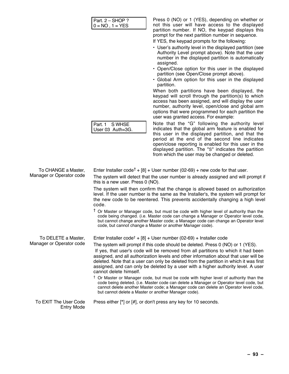 Guardian Technologies Ademco VISTA-40 User Manual | Page 93 / 122