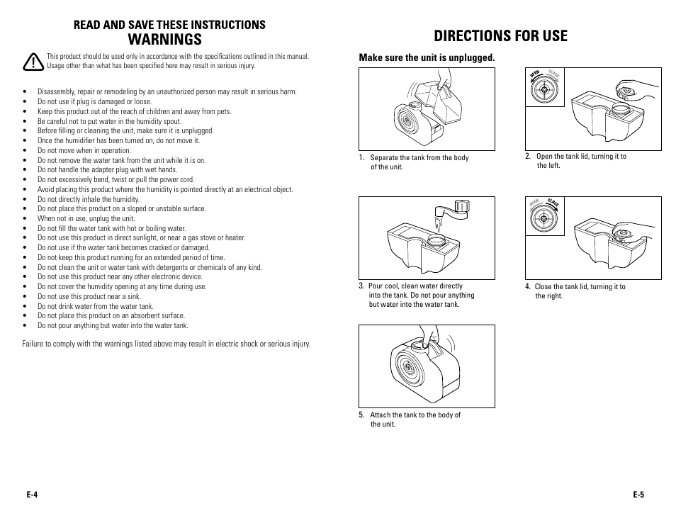 Warnings | Guardian Technologies R3010 User Manual | Page 3 / 5
