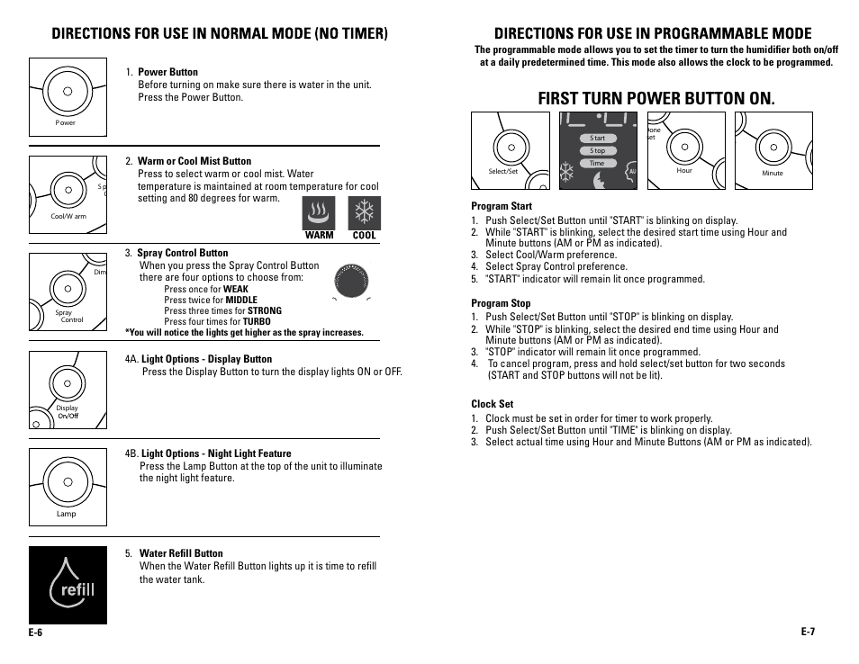First turn power button on | Guardian Technologies R3010 User Manual | Page 4 / 5