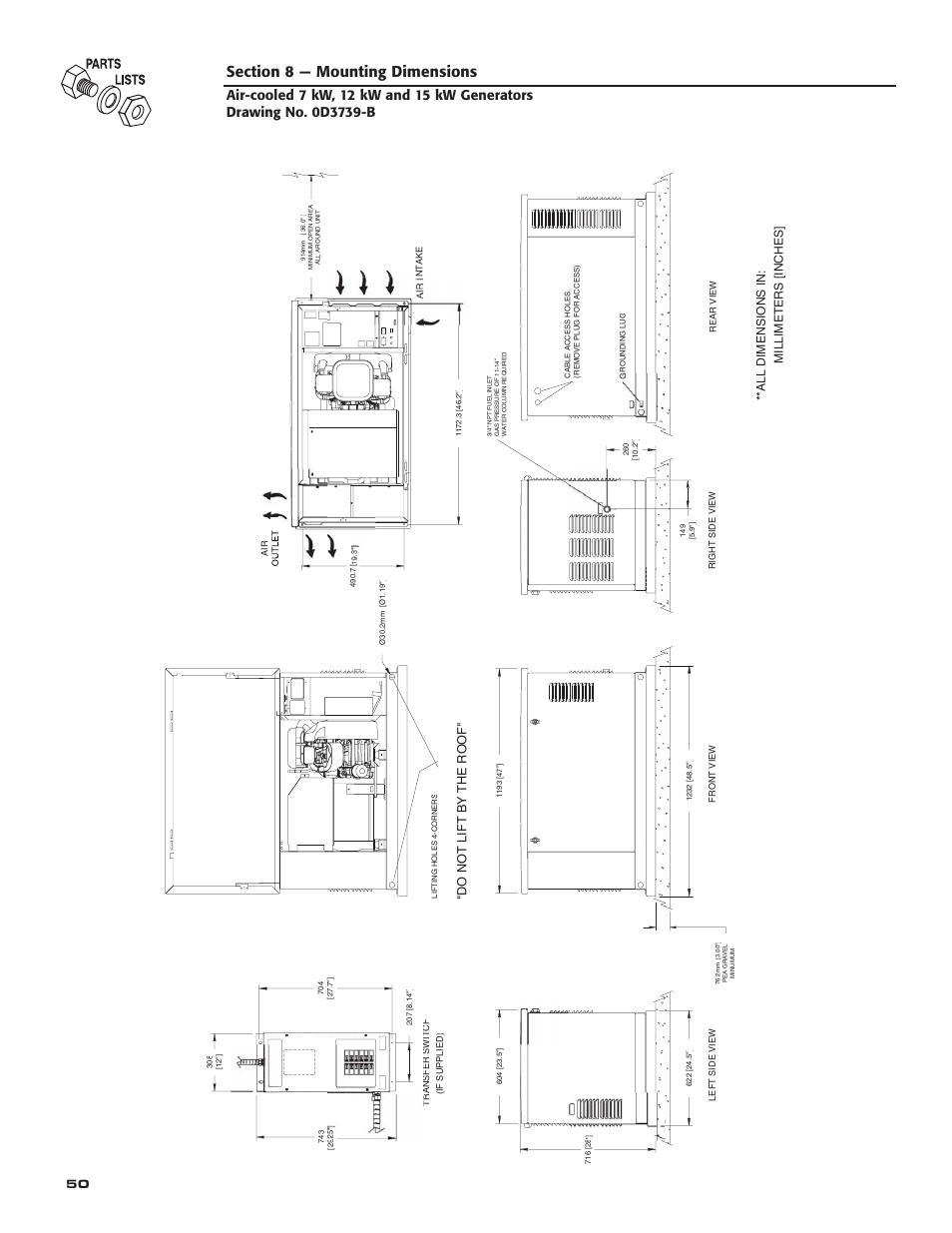 All dimen s io n s in: m illimeters [inches | Guardian Technologies 04758-2 User Manual | Page 52 / 56