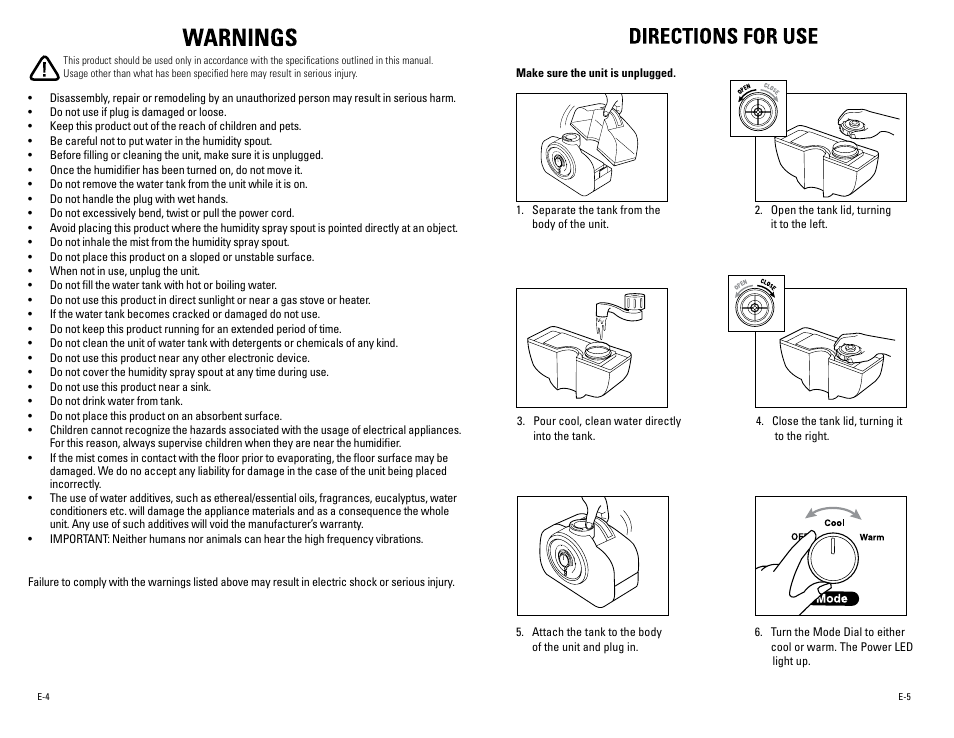 Guardian Technologies 72-HOUR ULTRASONIC H2000 User Manual | Page 3 / 5