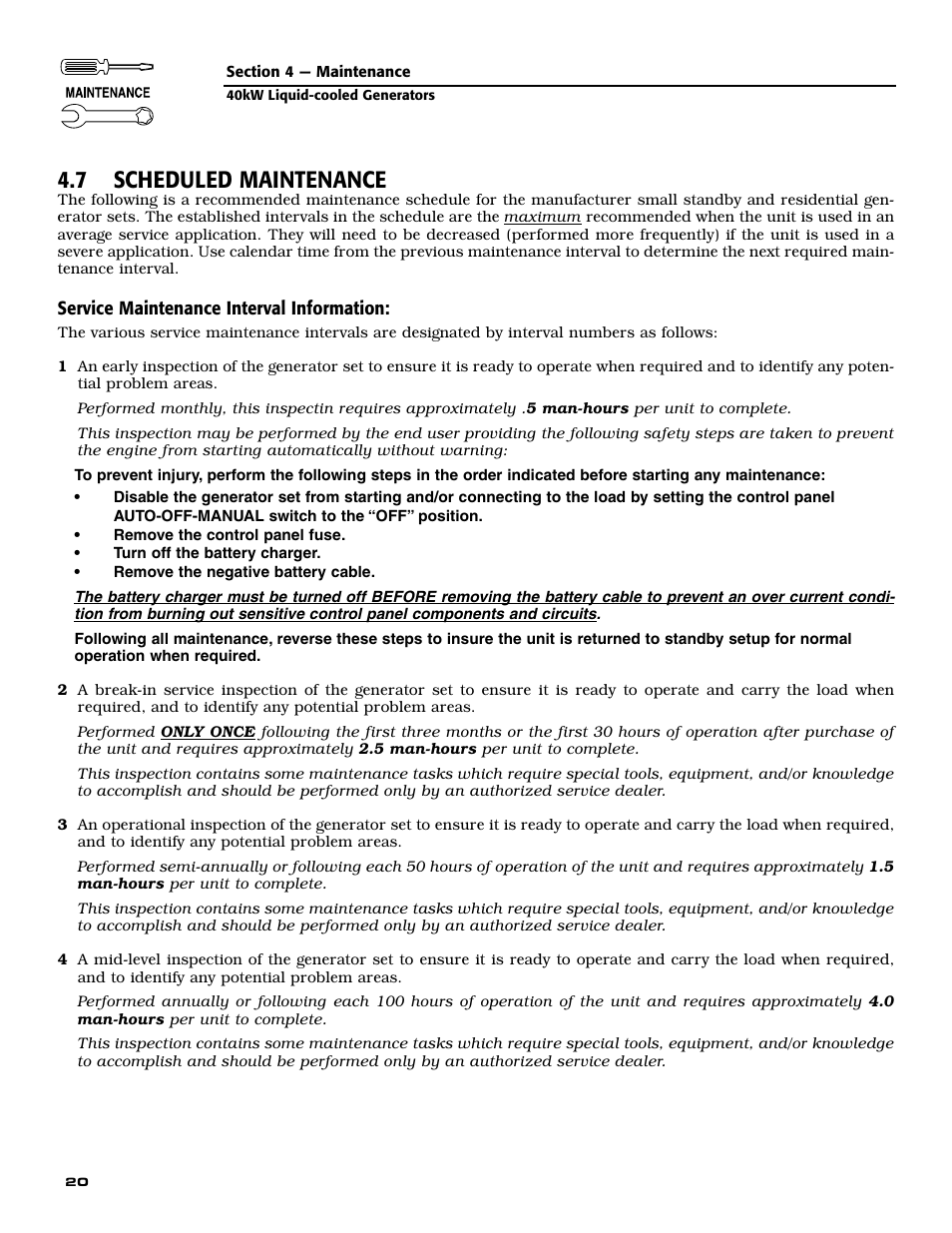 7 scheduled maintenance | Guardian Technologies 004992-2 User Manual | Page 22 / 48