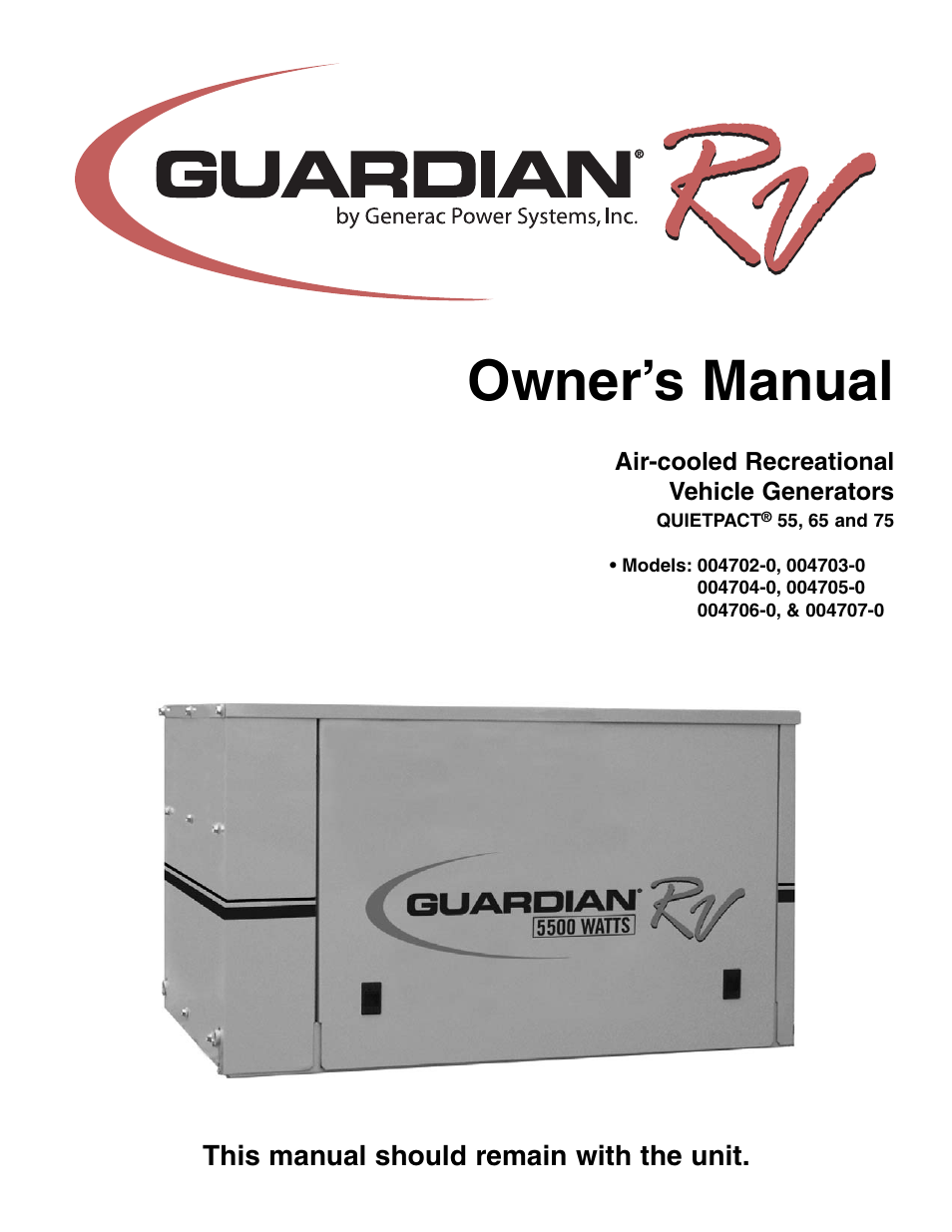 Guardian Technologies 004702-0 User Manual | 56 pages