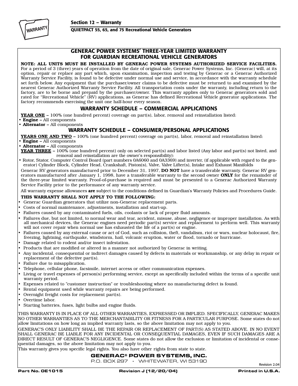 Guardian Technologies 004702-0 User Manual | Page 56 / 56