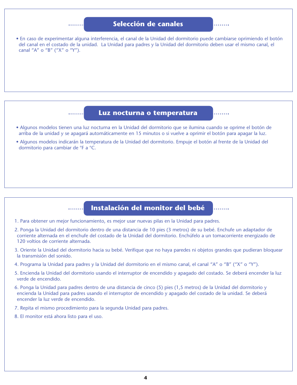 Luz nocturna o temperatura | Graco Inc. ULTRACLEAR II 2M02 User Manual | Page 10 / 12
