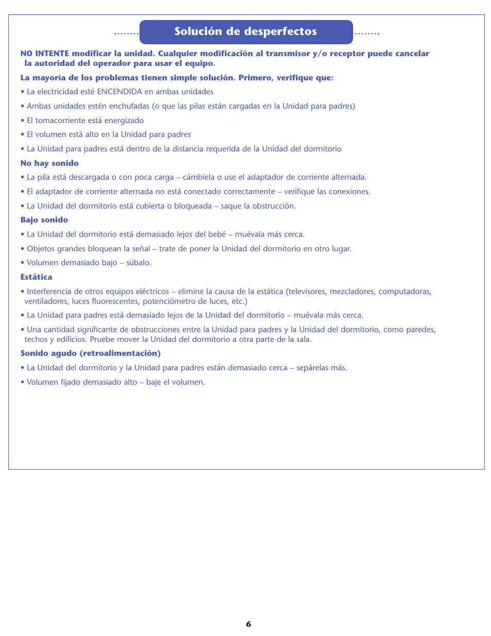 Solución de desperfectos | Graco Inc. ULTRACLEAR II 2M02 User Manual | Page 12 / 12