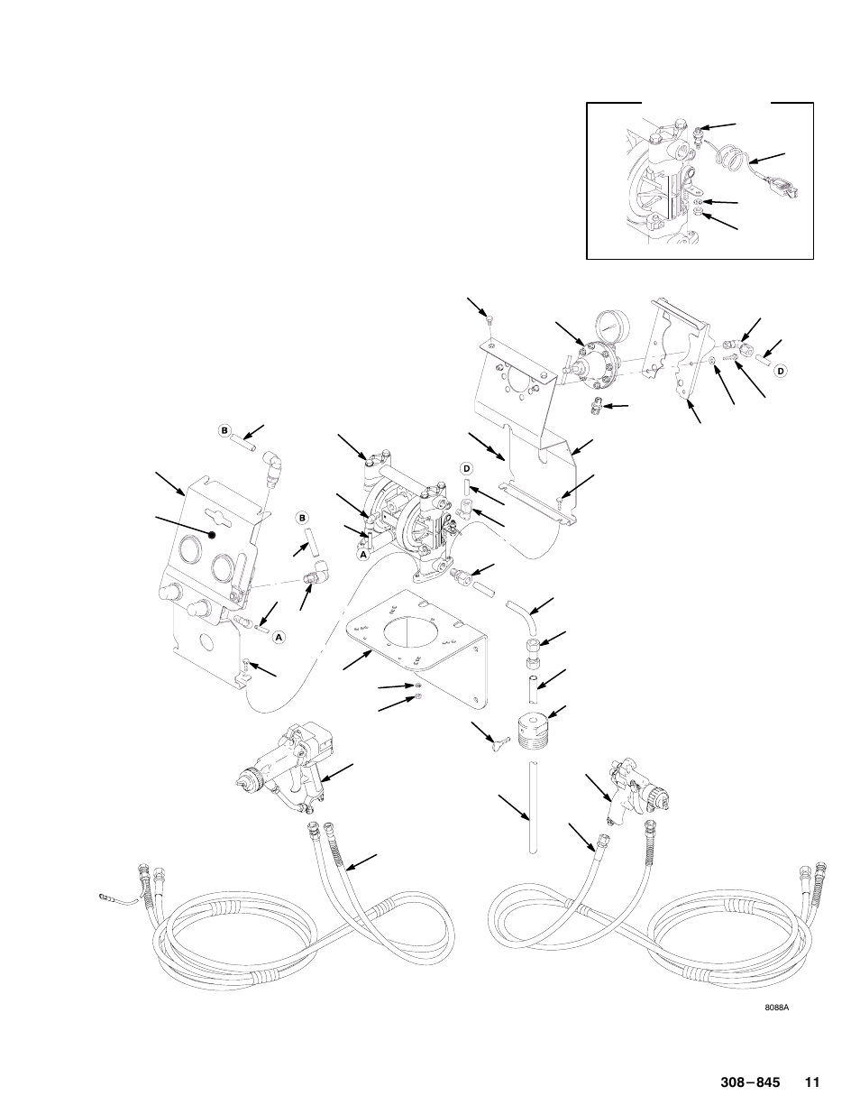 Parts drawing | Graco Inc. 240361 User Manual | Page 13 / 18