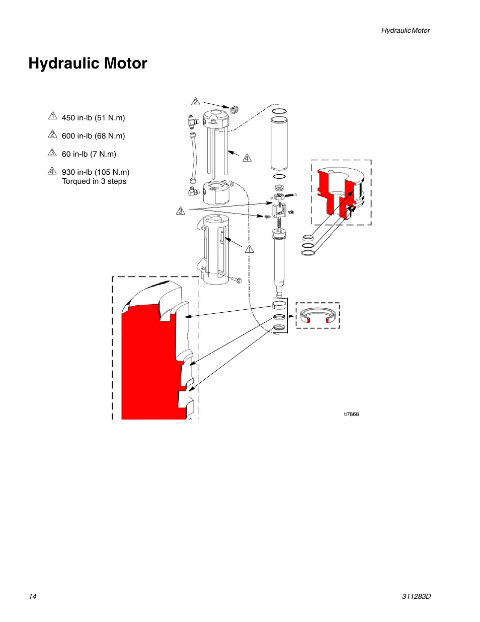Hydraulic motor | Graco Inc. 253471 User Manual | Page 14 / 34