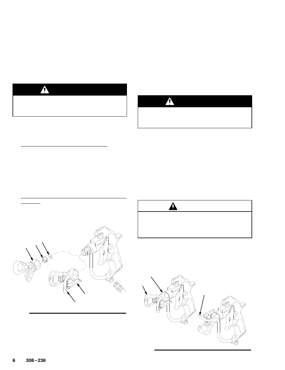 Installation/operation, Warning, Caution | Graco Inc. 237-695 User Manual | Page 6 / 16