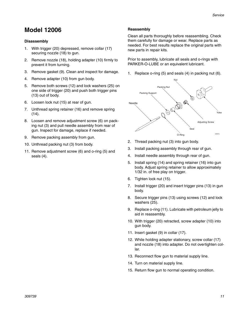 Model 12006 | Graco Inc. 12004X User Manual | Page 11 / 16