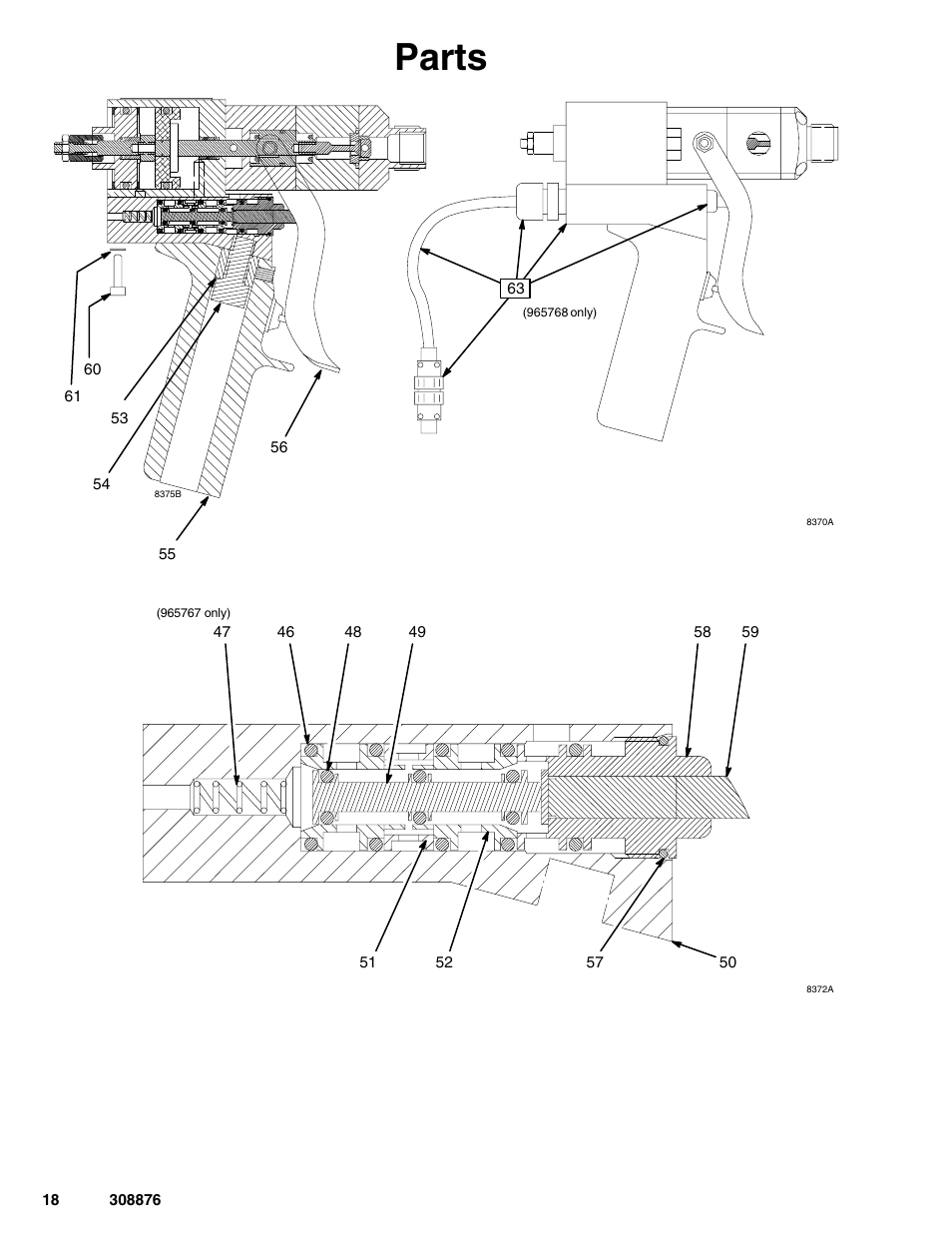 Parts | Graco Inc. 965786 User Manual | Page 18 / 30