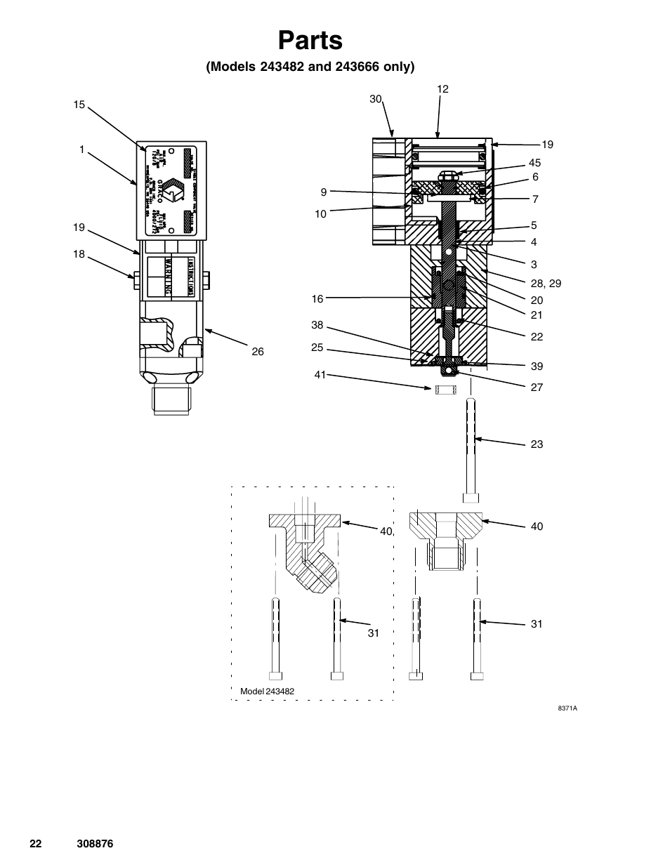 Parts | Graco Inc. 965786 User Manual | Page 22 / 30