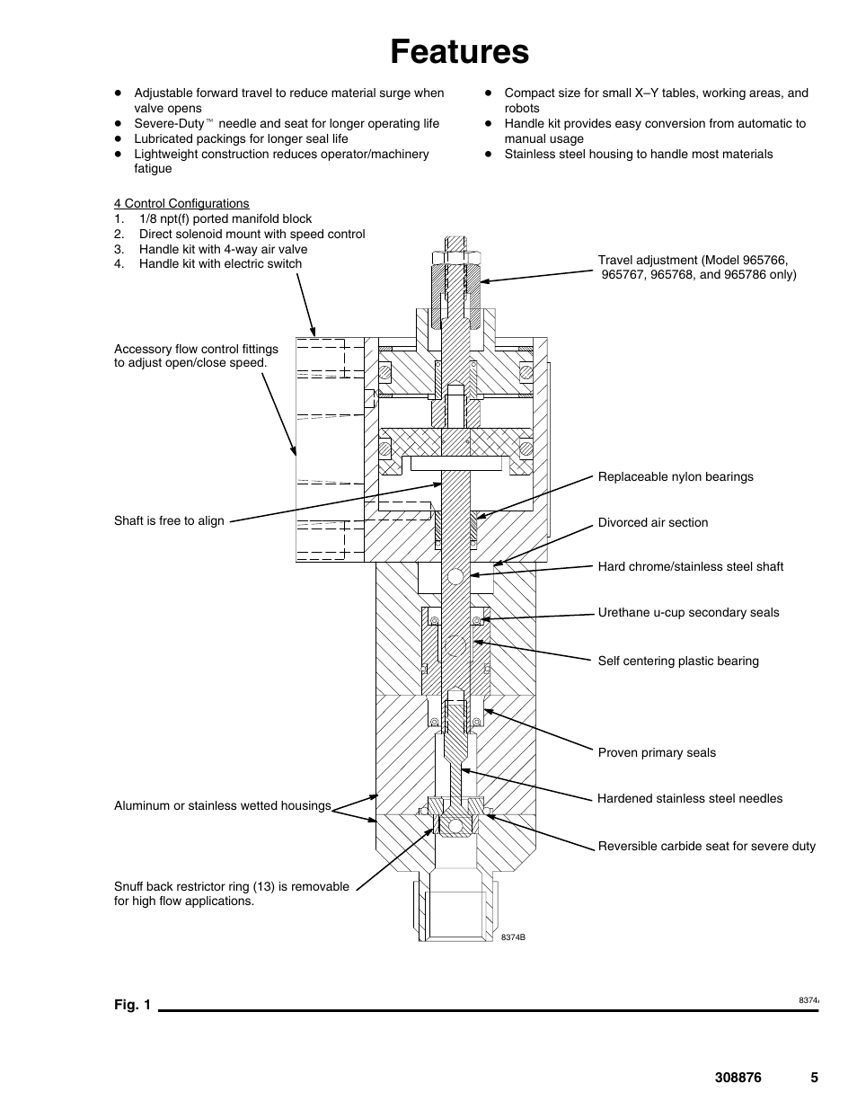 Features | Graco Inc. 965786 User Manual | Page 5 / 30