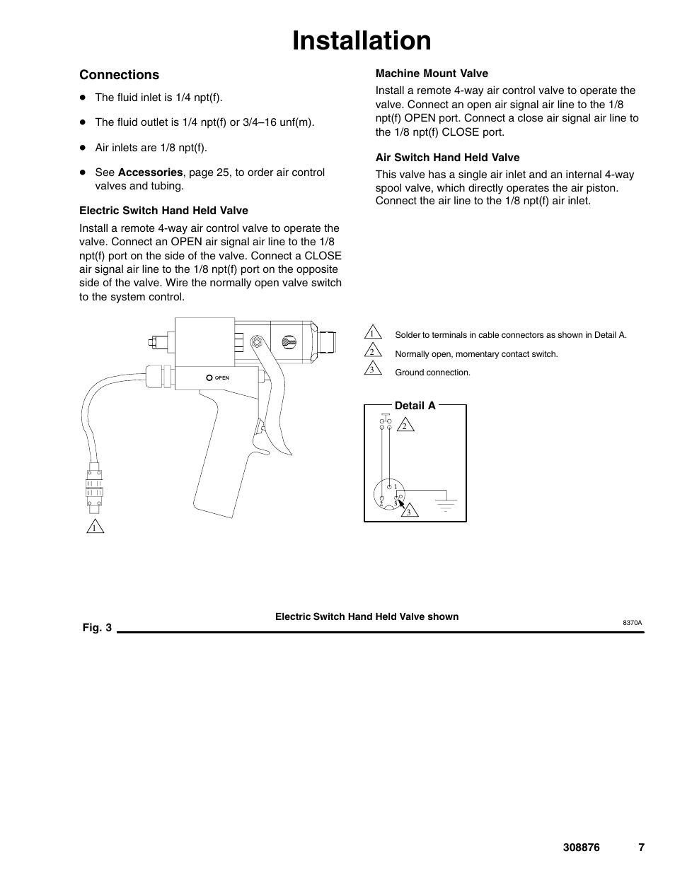Installation | Graco Inc. 965786 User Manual | Page 7 / 30