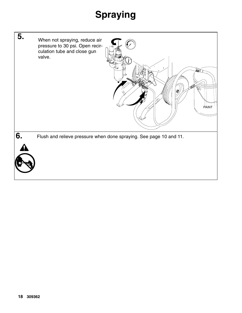 Spraying | Graco Inc. 245117 User Manual | Page 18 / 24