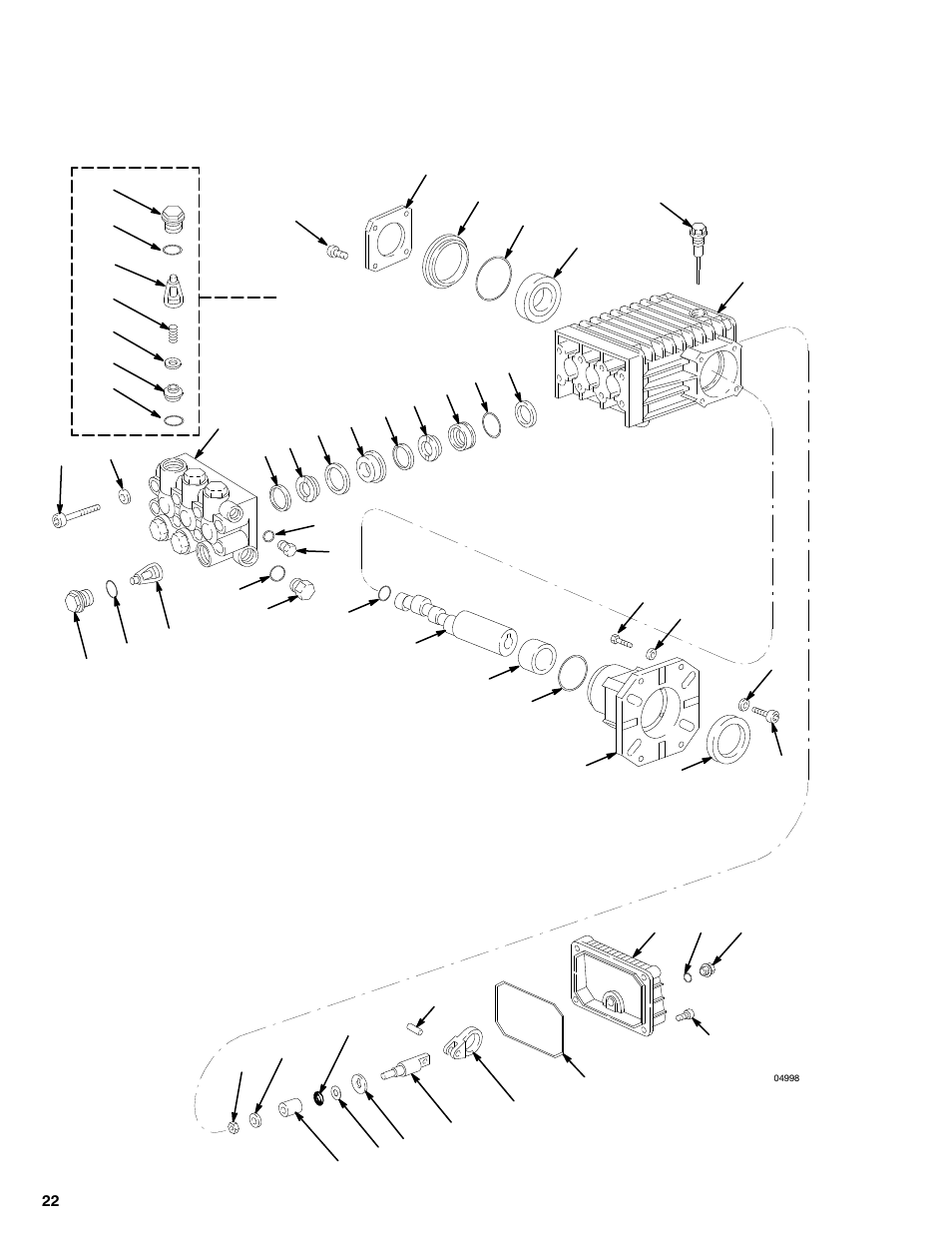 Pump assembly – parts | Graco Inc. Hydra-Clean 2800 User Manual | Page 22 / 24