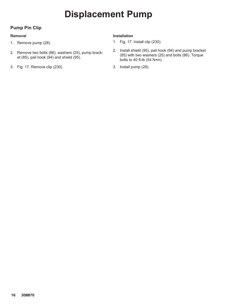 Displacement pump | Graco Inc. 232632 User Manual | Page 16 / 26