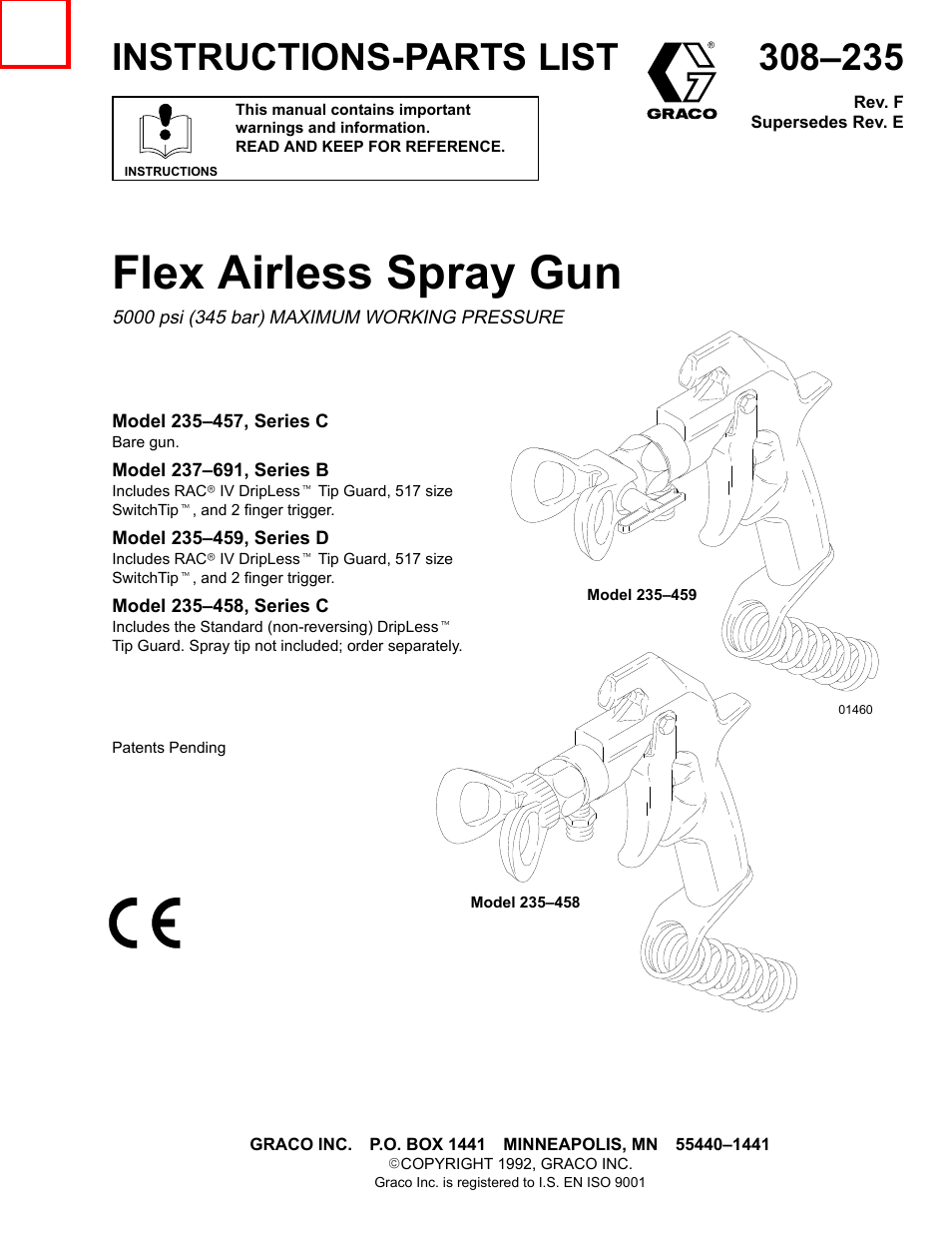 Graco Inc. 235457 User Manual | 16 pages