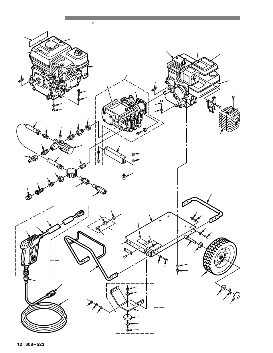 Parts drawing | Graco Inc. Hydra Clean 800-672 User Manual | Page 12 / 24